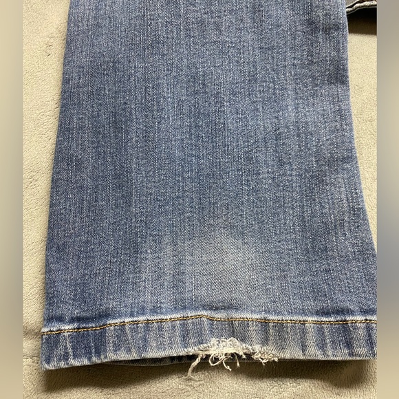 Converse One Star Jeans Womens Size 8 Blue Low Rise Straight Leg Stretch 30x31.5 - Picture 14 of 16